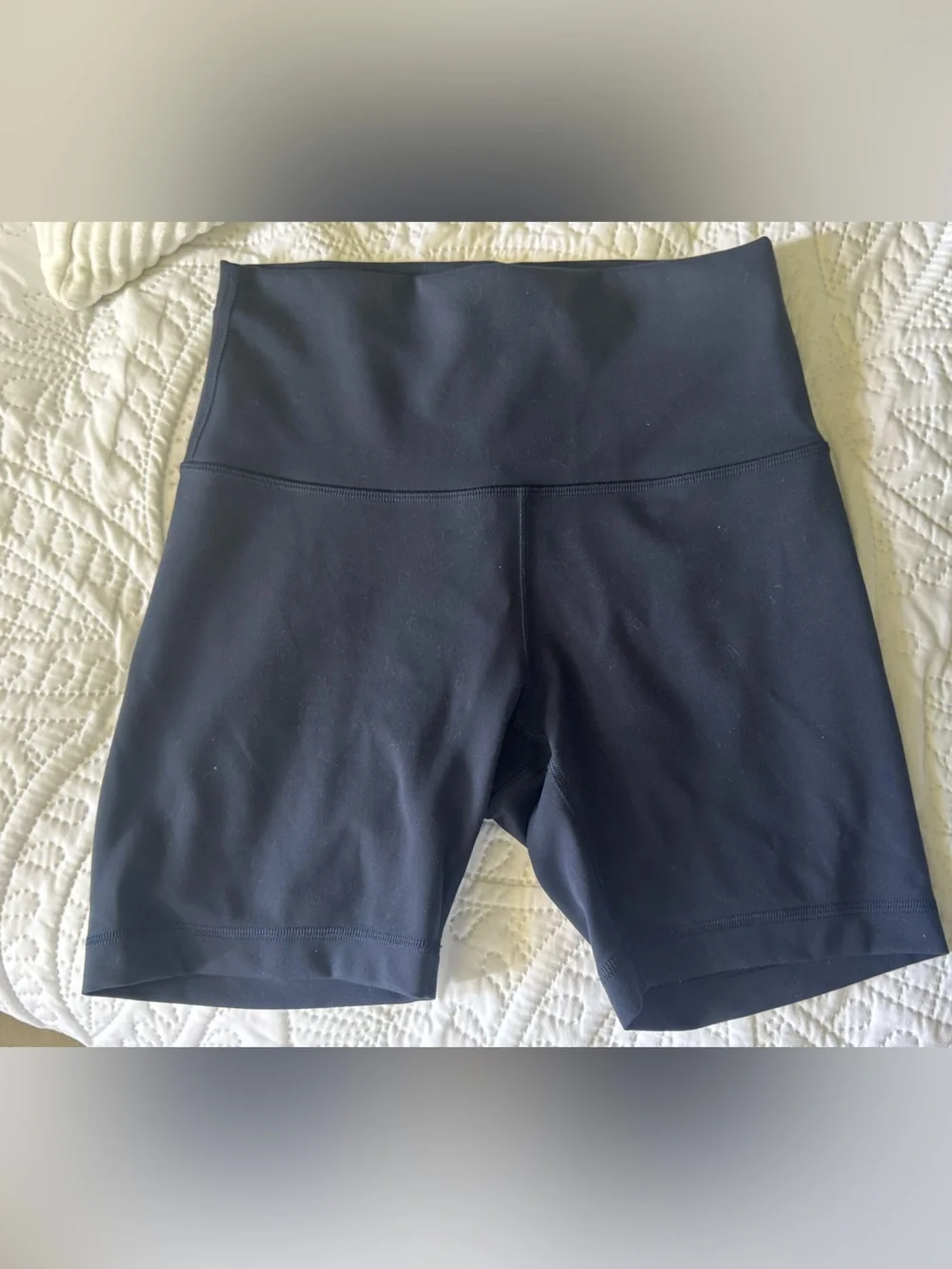 lululemon athletica Black Athletic Shorts with Reflective Logo